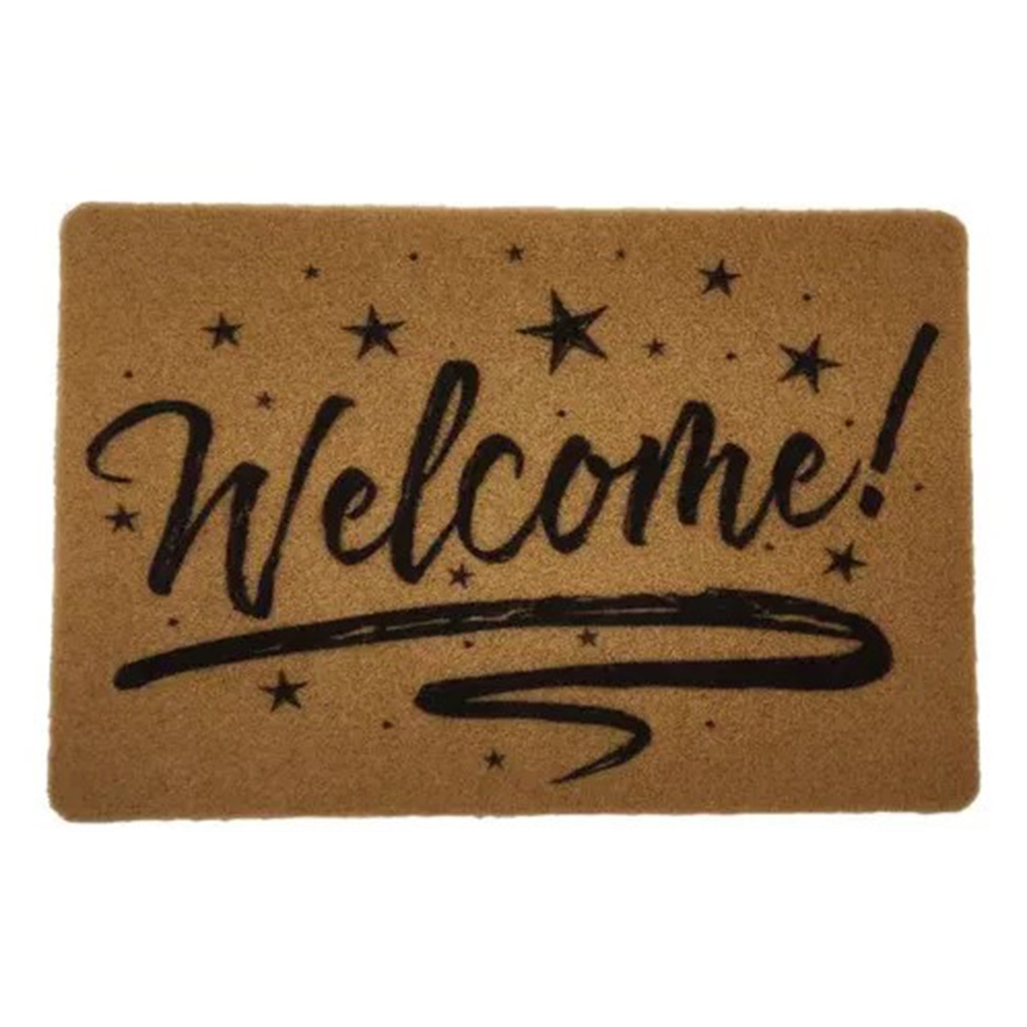 Genérica - Alfombra Limpia Pies Felpudo Alfombra De Fibra 60cm*40cm Welcome