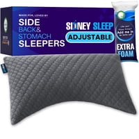 Almohada Sidney Sleep De Espuma Viscoelástica, Tamaño Queen, Ajustable, Tipo Loft