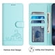 thumbnail image 3 of Funda tipo cartera FOXDOCK para TCL 405/406/408 con soporte, ranuras, RFID, diseño de gato, 3 of 5