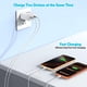 thumbnail image 3 of Cargador DelTucci de 45 W con doble puerto USB-C, paquete de 2 con cables de 1,8 m, 3 of 7