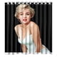 thumbnail image 1 of Cortina de ducha de Marilyn Monroe, juego de cortina de baño con ganchos, tamaño 66 x 72 pulgadas, 1 of 3