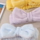 thumbnail image 2 of 3-Piece Spa Headband & Wristband Set: Super Cute & Soft Elastic Bow Headbands for Women & Girls - Highly Absorbent for Washing Face, Shower & Make Up, 2 of 4