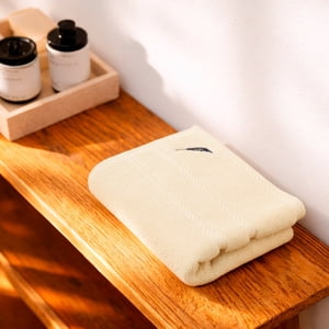 Toalla De Mano Nautica Signature Premium 100% Algodón Beige