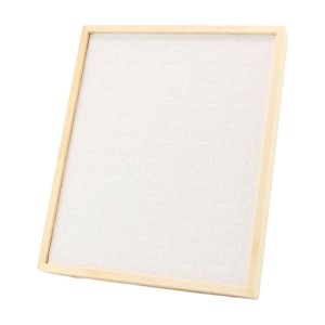 Ioensy - Anillos De Madera Soporte De Exhibición Soporte De Joyero Insertos Plegable Independiente Blanco