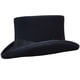 thumbnail image 2 of Sombrero bajo de fieltro de lana negro Hanshow 61 cm, 2 of 7