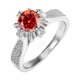 thumbnail image 1 of Anillos de Moissanita de Oro Blanco de 18K de 1 Uds para Mujer Regalo Color D VVS1 Anillos de Diamante Anillos de Plata Esterlina S925 Joyería Anillos de Compromiso de Moissanita con Certificado, 1 of 8