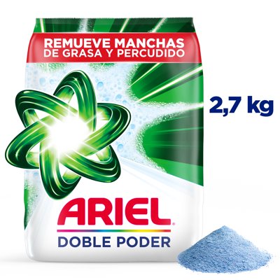 Detergente En Polvo Ariel Doble Poder 2.7Kg