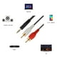 thumbnail image 4 of Cable Audio RCA a Jack 2 x 1 3.5 mm salida auxiliar. Aux. macho Plug 1,5 mt, 4 of 5