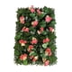 thumbnail image 2 of Panel de pared de césped Artificial con flores, planta Artificial, artesanías florales, Panel de pared de flores para valla al aire libre del Día de S Rojo champán, 2 of 5