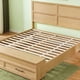thumbnail image 4 of Cama King Size con cabecera geométrica 3D y banco de almacenamiento - almacenamiento de 4 cajones, muebles modernos de dormitorio, 4 of 6