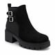 thumbnail image 3 of Bota Negro Mujer Gamuza y PU Atenas 25-31 negro 35, 3 of 5