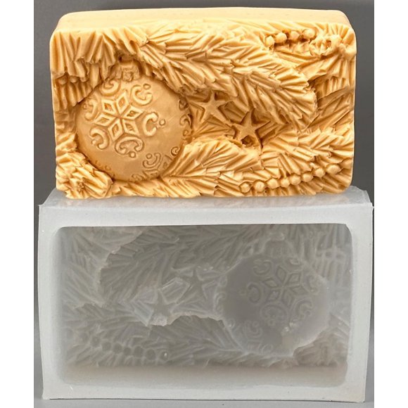 Molde de silicona ARTCRAFTMOLDS 98 × 55 × 34 mm para bola navideña