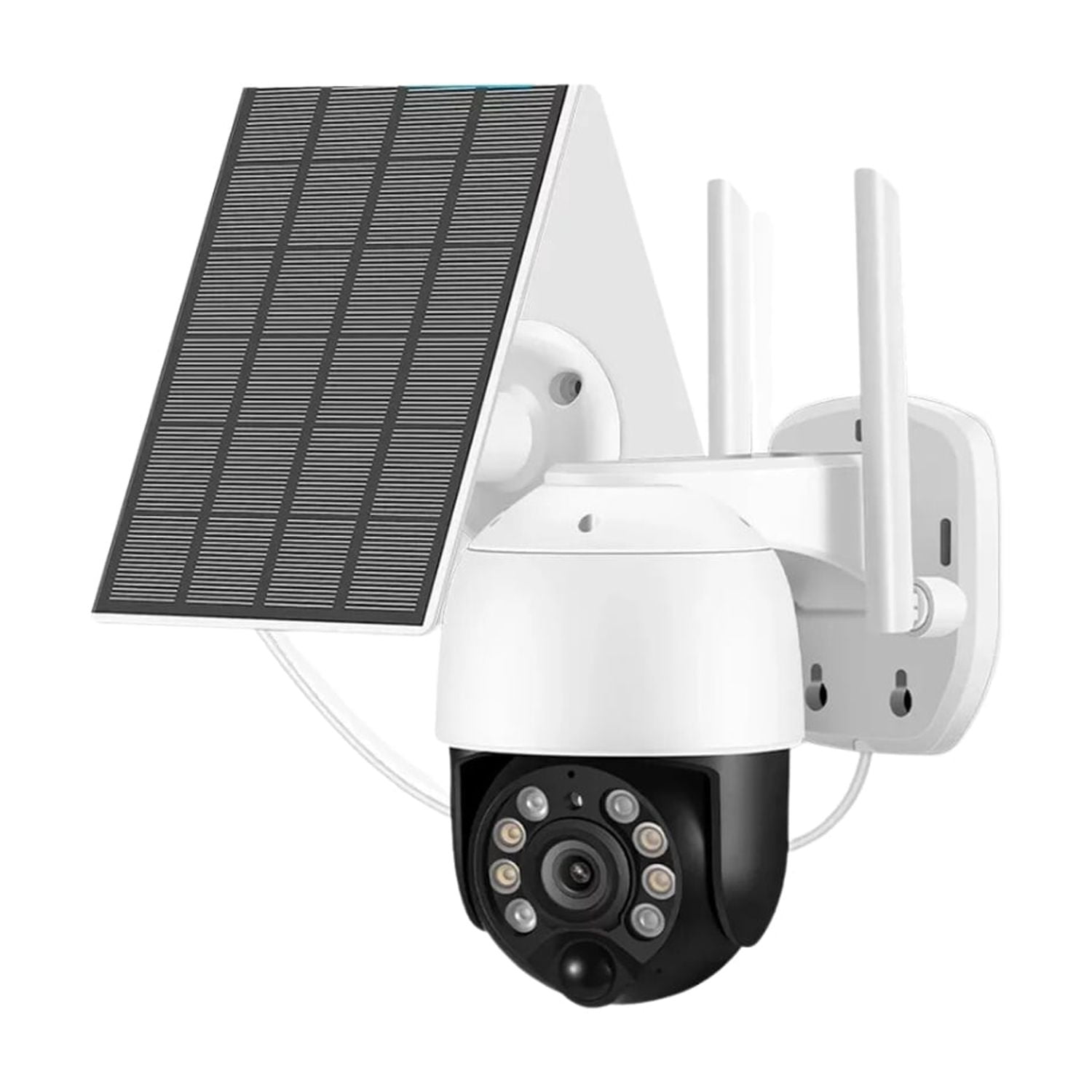 Importclick - Cámara Seguridad Panel Solar Ip Wifi Fullhd Visión Nocturna Sensor Movimiento