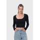 thumbnail image 1 of Polera Mujer Escote Cuadrado Negro - lV, 1 of 4