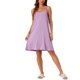 thumbnail image 1 of INSPIRE CHIC Camisón de Mujer de Mezcla de Algodón Sin Mangas con Tirantes Finos Vestido de Dormir con Detalle de Espalda Cruzada Ropa de Casa Hasta la Rodilla 2XL Lila Claro, 1 of 6