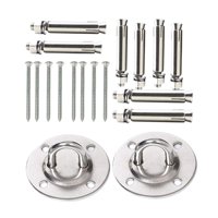 Magideal - Hamaca Kit Para Colgar Anclaje S De Montaje Para Yoga Gimnasia Montajes De Techo De Pared , Estilod