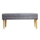 thumbnail image 2 of Banqueta Style Gris Felpa 100x40x40 cm, 2 of 3