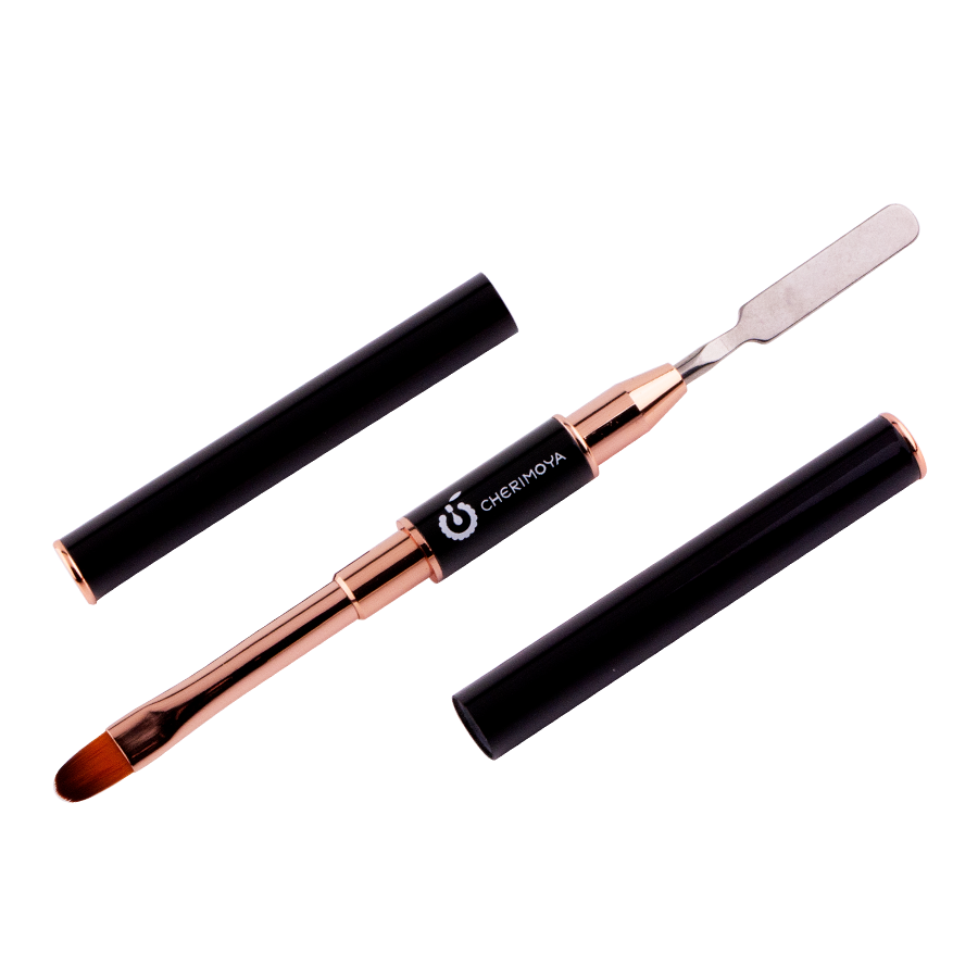 Pincel Espátula Doble Punta Para Acrílicos Cherimoya