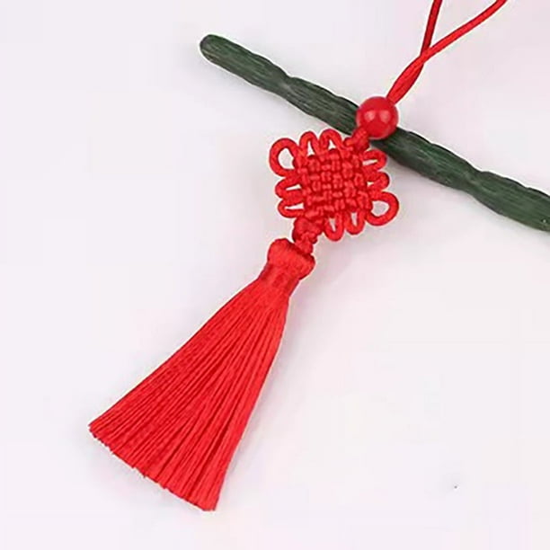 6 Knot Small Chinese Knot Headdress Hair Ornament Bookmark Ancient Style Pendant Tassel