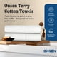 thumbnail image 2 of Juego de toallas de baño ONSEN Terry Gofle, 2 unidades, 70 x 140 cm, color blanco, 2 of 7