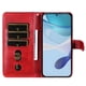 thumbnail image 3 of Funda tipo cartera para Motorola Moto G57/G57 Power 5G con bolsillo con cremallera y ranuras para tarjetas – Función de soporte Rojo, 3 of 5