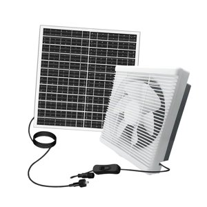 Magideal - Extractor De Aire Para El Hogar, Ventilador De Ventilación Con Energía Solar, Caja De Persiana, Extractor De Aire, Antirreflujo, Resistente Al Desgast 12 Pulgadas