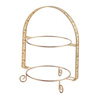 Magideal - Soporte Para Tartas De 2 Niveles Sin Plato, Soporte Para Postres, Centro De Mesa, Soporte Para Postres De Frutas Para Bodas, Cumpleaños, Inauguración