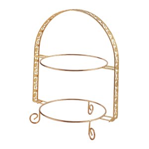 Magideal - Soporte Para Tartas De 2 Niveles Sin Plato, Soporte Para Postres, Centro De Mesa, Soporte Para Postres De Frutas Para Bodas, Cumpleaños, Inauguración