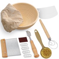 Kit De Cesta De Fermentación Para Pan Swice De 23 Cm Redonda Con Herramientas