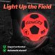 thumbnail image 2 of Balón de fútbol GlowCity que brilla en la oscuridad, tamaño 4 LED, 2 of 9
