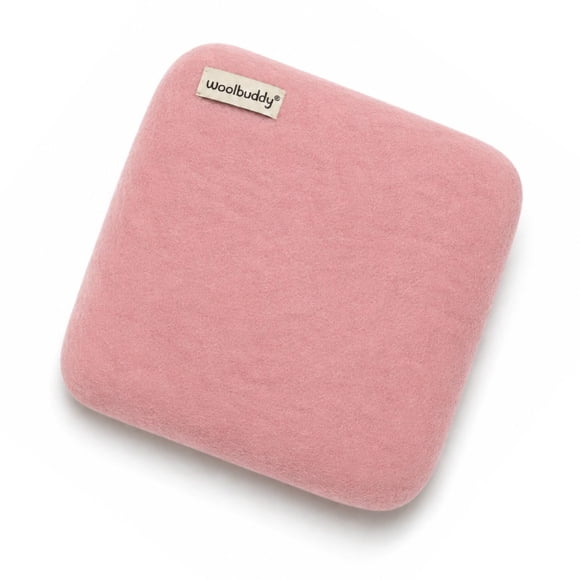 Tapete de Fieltro con Aguja Woolbuddy 25 × 25 × 4 cm Rosa 100 % Lana Pura