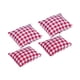 thumbnail image 3 of 4 Uds. Almohada En Miniatura Para Casa De Mu?ecas Para Sofá Cama Accesorios Para Casa De Mu?ecas Rejilla Roja, 3 of 5