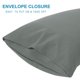 thumbnail image 5 of PiccoCasa 2Pcs Fundas de Almohada Corporal de Microfibra, Estándar Gris, 5 of 7