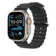 thumbnail image 2 of Correa para Apple Watch Ocean Band negra con acabado de titanio de 49 mm, 2 of 3
