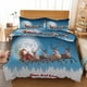thumbnail image 1 of Moon Snow Christmas Print Duvet Quilt Covers Pillow Case Bedding Sets3-Piece Bedding Set (1 Duvet Cover + 2 Pillow Shams), 1 of 3
