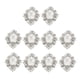 thumbnail image 2 of 10pcs oval flatback acrílico cristal rhinestone botón diy artesanía claro, 2 of 3