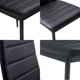thumbnail image 5 of Comedor Chelsea Mesa 75 x 80 x 150 cm + 6 Sillas Pu Negro., 5 of 6