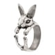 thumbnail image 4 of Vintage Rabbit Open Finger Rings Regalos ajustables, Chic Punk Alloy Animal Theme, Adorno de joyería para mujeres, niñas, pareja, , vacaciones,, 4 of 5