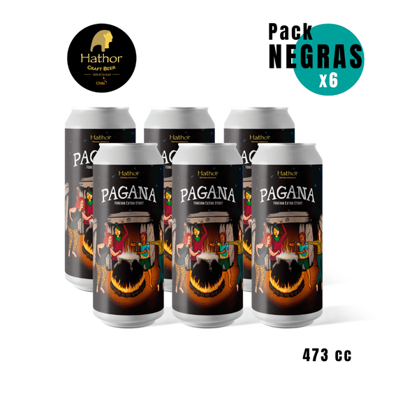 PACK 6 NEGRAS HATHOR