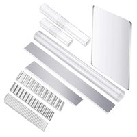 Magideal - 9 Piezas De Cortadores De Arcilla Polimérica Flexibles, Cuchilla Rebanadora De Arcilla, Hoja De Material Acero Al Carbono, Cuchilla Cortadora De Arcilla,