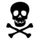thumbnail image 1 of Decomural Skull And Crossbones Pirate WS-34596, 1 of 2