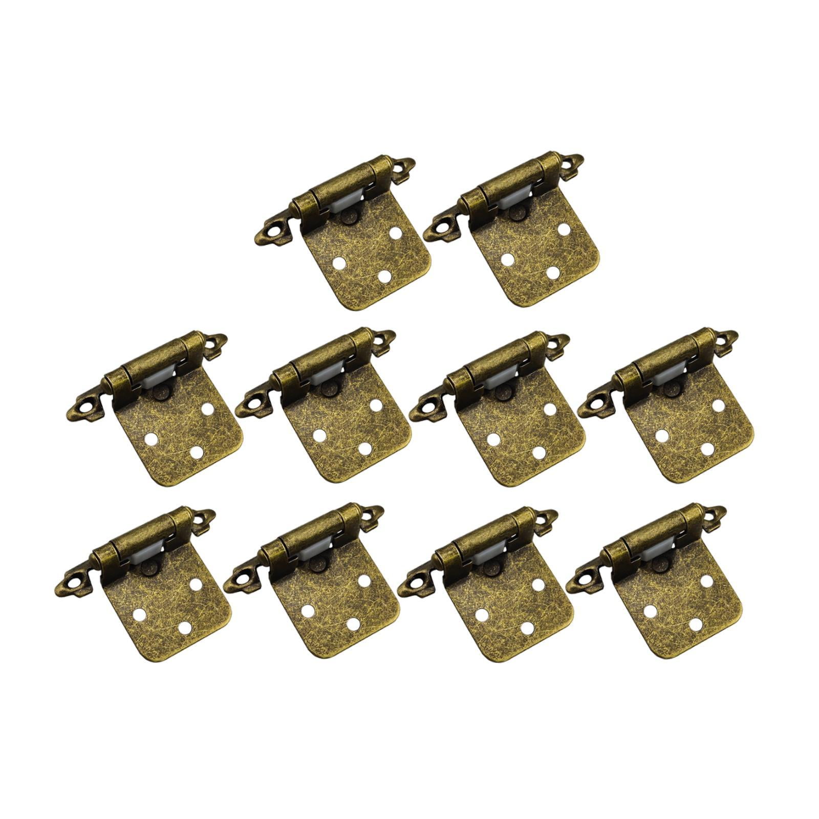 Bothyi - 10 Bisagras De Cierre Automático Para Gabinetes De Cocina, De Bronce Antiguo.