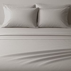 Le Nuit - Sábanas King Algodón Egipcio 300 Hilos Gris