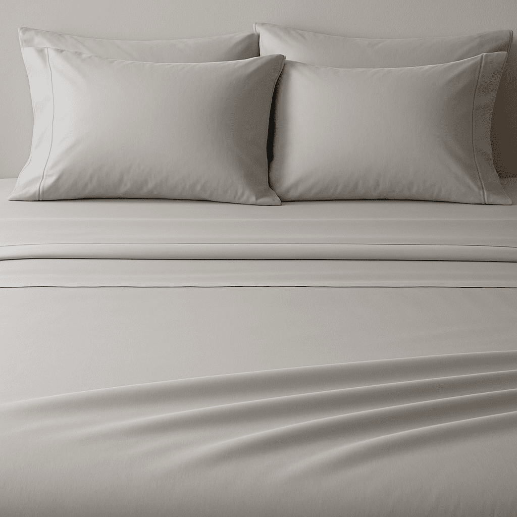 Le Nuit - Sábanas King Algodón Egipcio 300 Hilos Gris