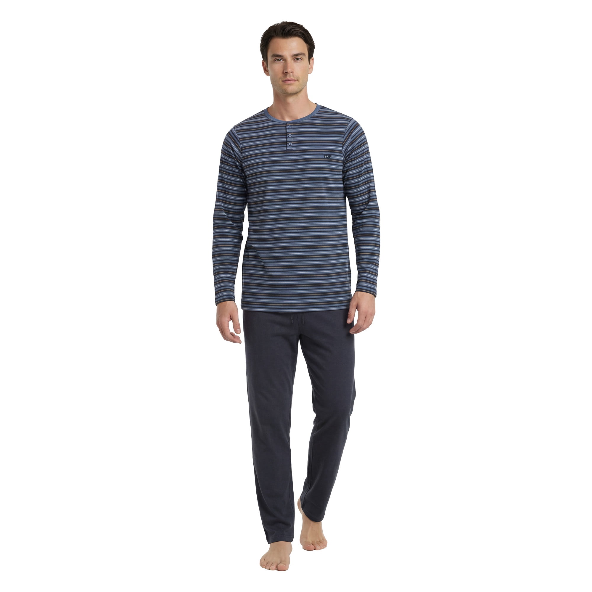 Pijama Invierno Hombre Algodón C1 Top