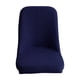 thumbnail image 3 of Funda Para Silla De Comedor De Tela De Alta Elasticidad Funda Para Asiento Con Respaldo Alto Azul Oscuro, 3 of 5
