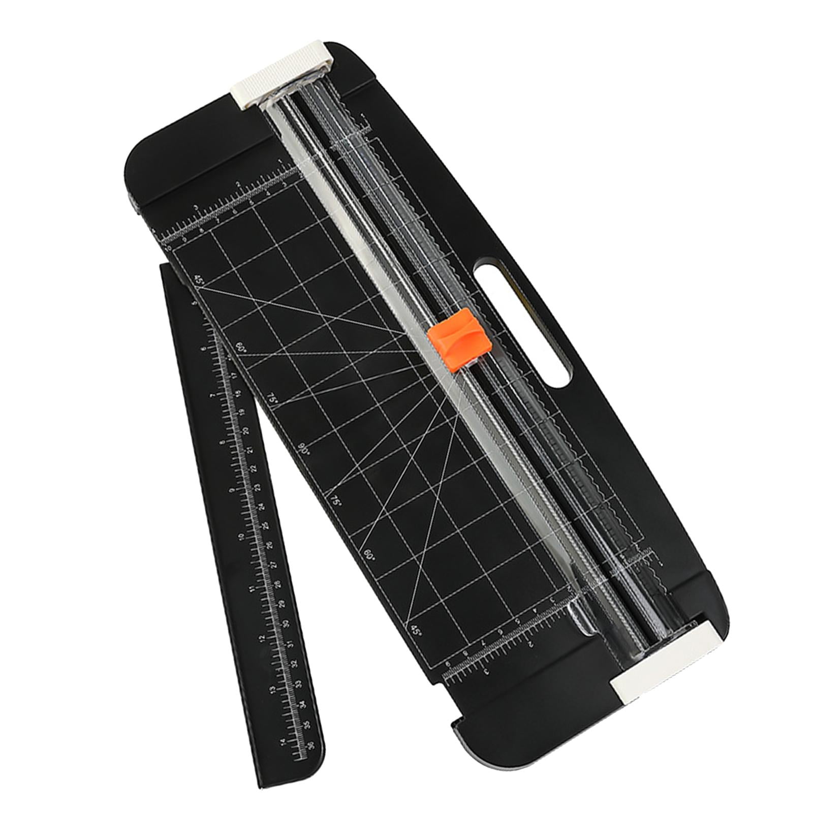 Magideal - Cortador De Papel, Recortador De Fotografías De Papel, Línea De Plegado, Regla Transparente, Cortadora De Papel, Cortador De Papel Para El Hogar, Ofic