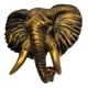 thumbnail image 4 of Estatua De Pared Con Cabeza De Elefante De Poliresina Adición Elegante A Cualquier Habitación Durable, 4 of 5