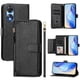 thumbnail image 1 of Funda tipo libro para OPPO A58 5G con bolsillo con cremallera, cierre magnético, 7 ranuras para tarjetas y correa para la muñeca., 1 of 6
