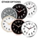 thumbnail image 4 of Reloj de pared AKCISOT de 25 cm, silencioso, no hace tictac, funciona con pilas, 4 of 9